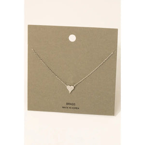 Kristi Pave Heart Necklace