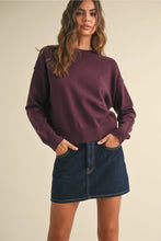 Load image into Gallery viewer, Liz Wine Sweater