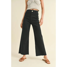 Load image into Gallery viewer, Straight Wide Leg Washed Black Denim