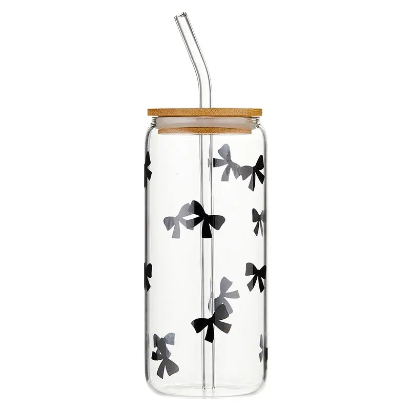 Black Bows Glass Tumbler