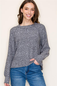 Carrie Charcoal Pullover Sweater