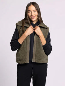 Emery Dark Olive Vest