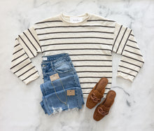 Load image into Gallery viewer, Ivy Stripe Long Sleeve Sweater