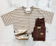Load image into Gallery viewer, Berlin Stripe Raw Edge Cardi