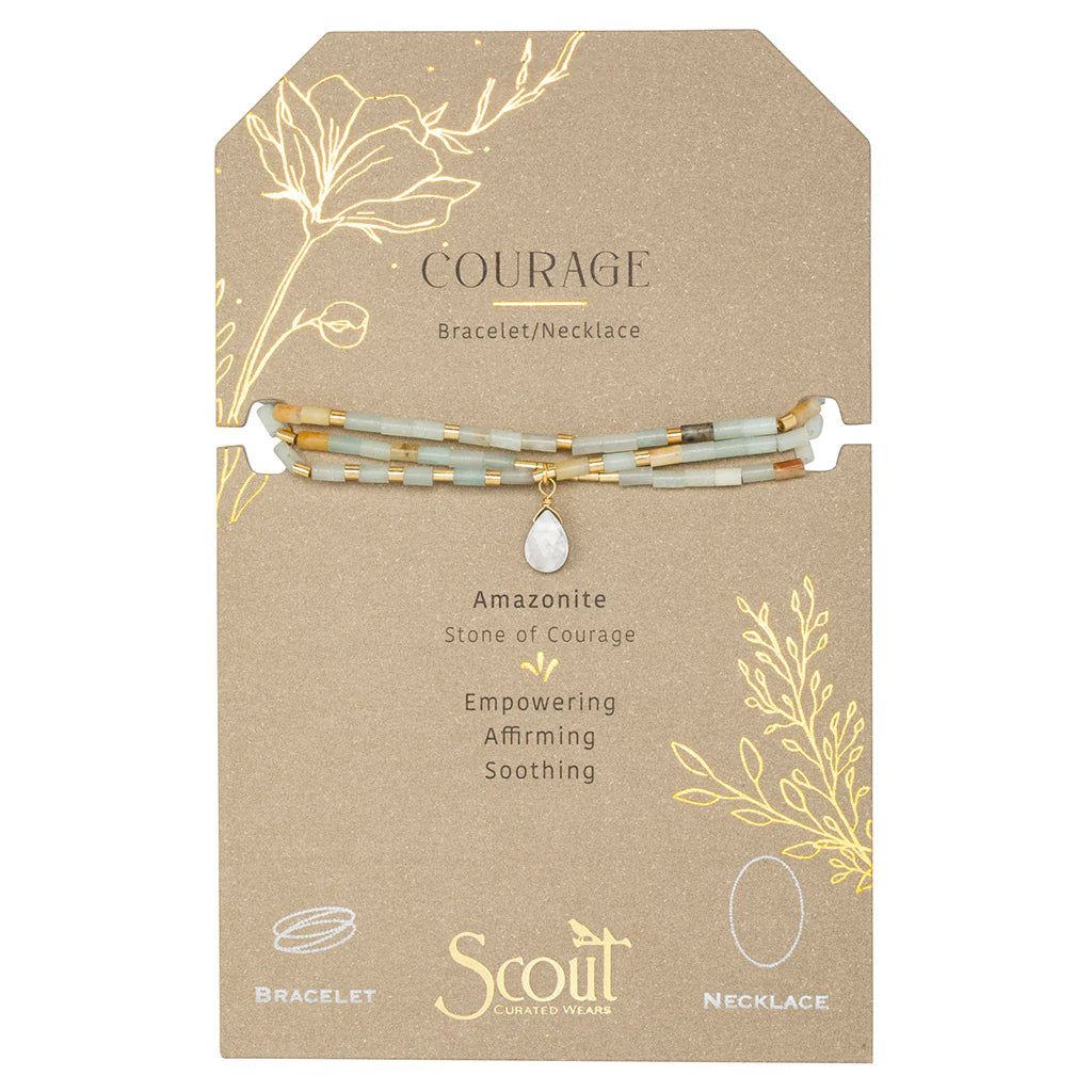 Scout Teardrop Stone Wrap Bracelet