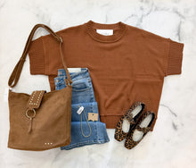 Load image into Gallery viewer, Jenna Half Sleeve Caramel Top