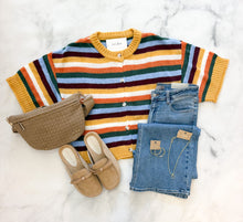 Load image into Gallery viewer, Kallie Button Down Stripe Cardi