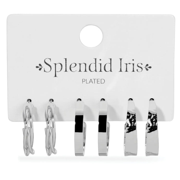 Mya Assorted Textured Earrings (3pk)