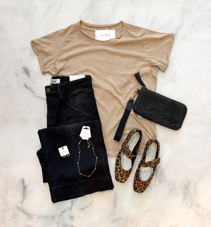 Brandi Rolled Sleeve Tee