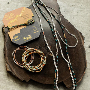 Scout Stone Wrap Bracelet/Necklace Amazonite