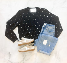 Load image into Gallery viewer, Willow Polka Dot Knit Cardi