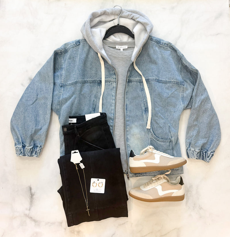 Cadence Mineral Wash Hoodie Jacket