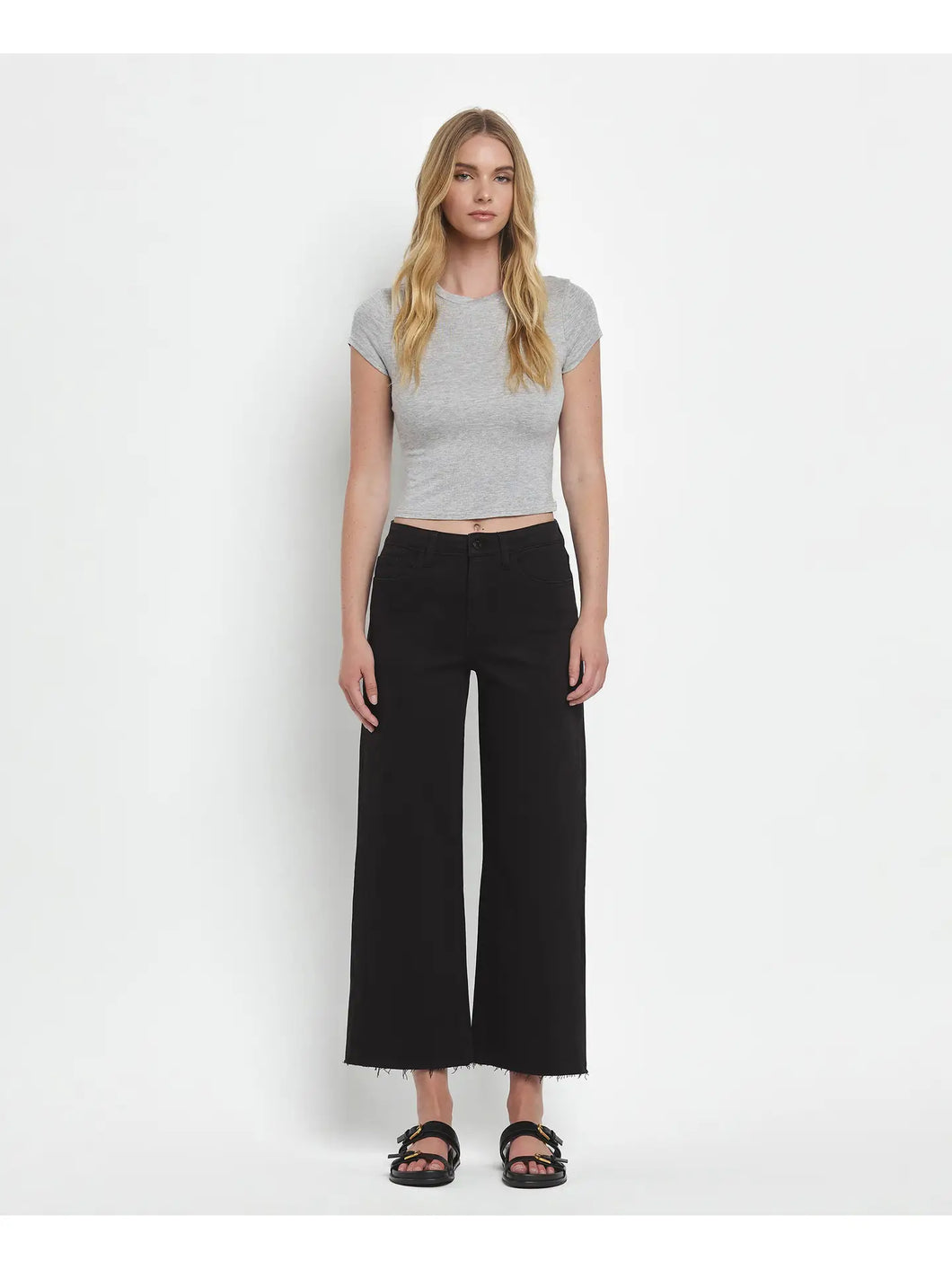 Nicole High Rise Wide Leg Jeans