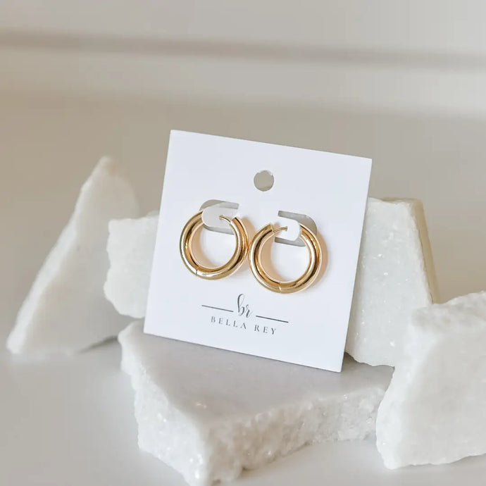 Indy 18k Gold Plated Hoops
