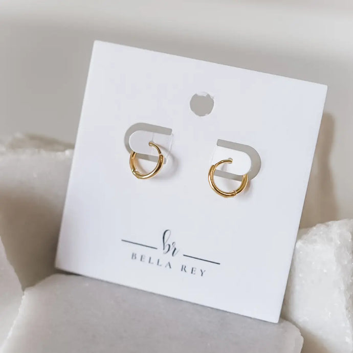 Nia Gold Plated Dainty Hoop