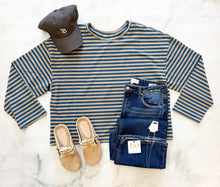 Load image into Gallery viewer, Jenni Oversized Stripe Long Sleeve Tee