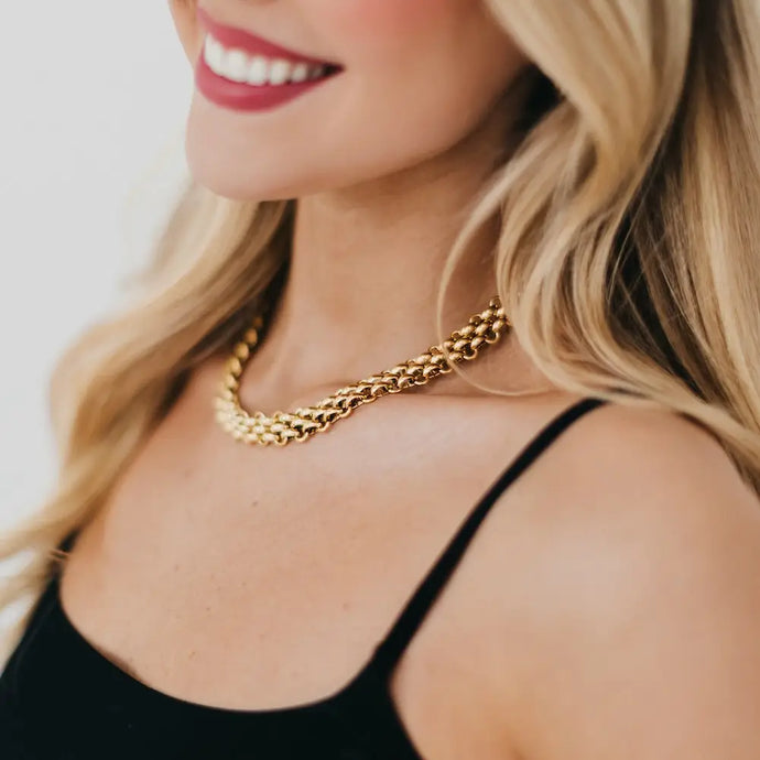 Elisa Woven Chain Necklace