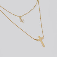 Load image into Gallery viewer, Milana Layered Cross Necklace