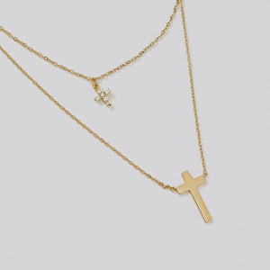 Milana Layered Cross Necklace