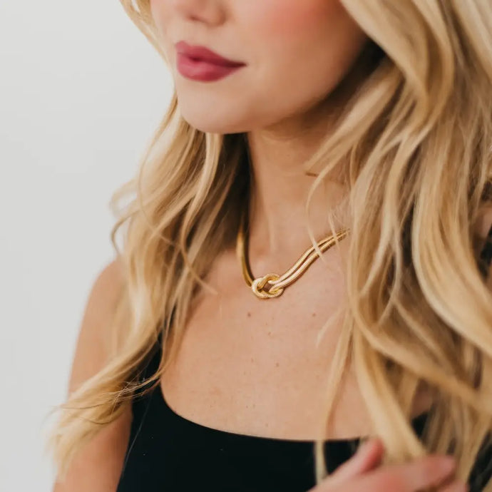 Talia Tied Necklace (Waterproof)