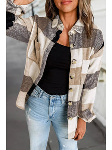 Adley Brown Plaid Shacket