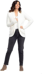 Deanna Waffle Marshmallow Cocoon Cardi