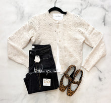 Load image into Gallery viewer, Emmit Pointelle Cardi