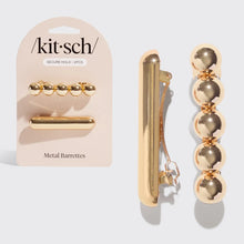 Load image into Gallery viewer, Kitsch Gold Metal Barrettes