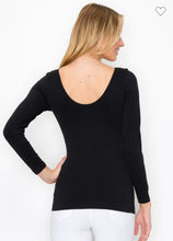 Load image into Gallery viewer, Long Sleeve Basic U/V Neck Top