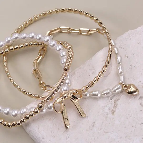 Charlotte Bow Bracelet Set