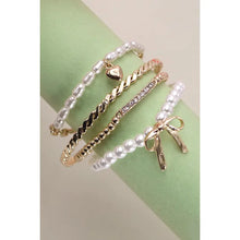 Load image into Gallery viewer, Charlotte Bow Bracelet Set