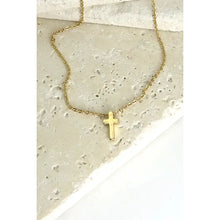 Load image into Gallery viewer, Estella Mini Cross Necklace
