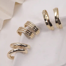 Load image into Gallery viewer, Vivvy Multi Classic Hoop Trio Earrings
