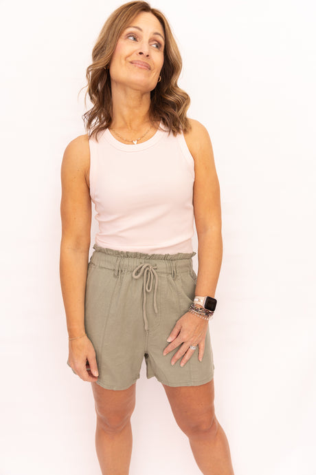 Stacy Sage Green Utility Short