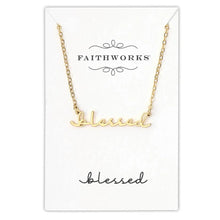 Load image into Gallery viewer, Faith Word Necklace