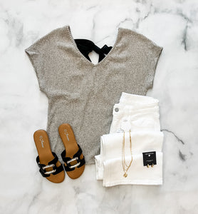 Bella Bow Back Top