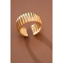 Load image into Gallery viewer, Evelyn 18K Gold Plated Adjustable Ring