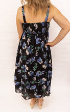Load image into Gallery viewer, Aurora Black Floral Dress