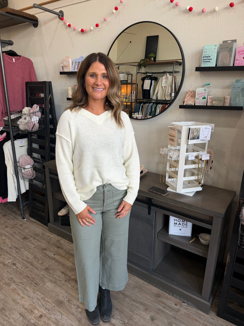 Melanie Cotton Twill Pants