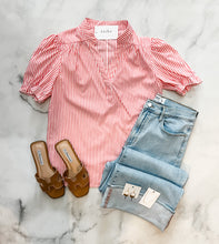 Load image into Gallery viewer, Calista Coral Striped Top