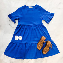 Load image into Gallery viewer, Joelle Blue Tiered Dress
