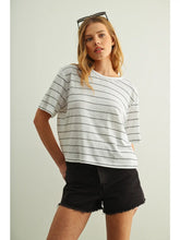 Load image into Gallery viewer, Lucy Striped Cotton Linen Top