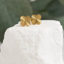 Load image into Gallery viewer, Victoria Gold Clover Stud Earrings