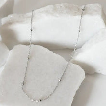 Load image into Gallery viewer, Paisley Silver Dainty Necklace