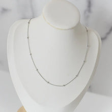 Load image into Gallery viewer, Paisley Silver Dainty Necklace