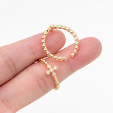 Load image into Gallery viewer, Adjustable Layering Gold Rings
