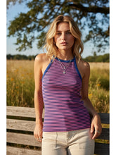Load image into Gallery viewer, Ellis Striped Halter Tank