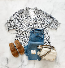 Load image into Gallery viewer, Kennedy Dot Print Top