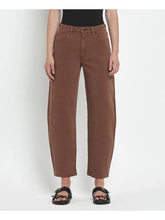 Load image into Gallery viewer, Tinsley High Rise Brown Slim Barrel Jean