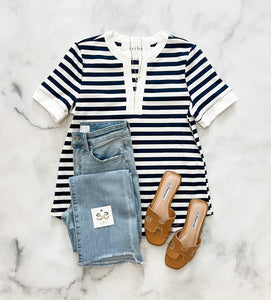 Abbey Striped Knit Top